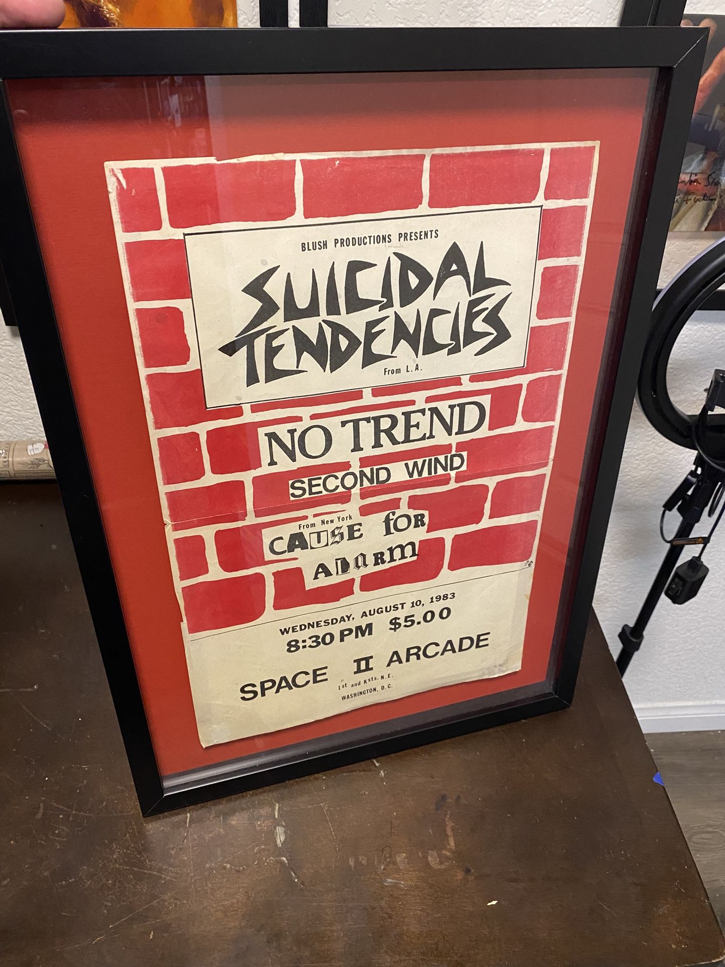 Vintage “ Suicidal Tendencies “ Gig Wall Flyer