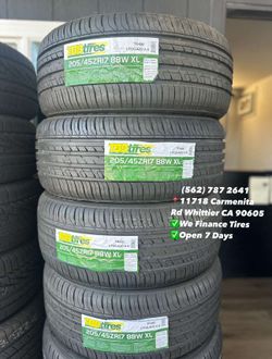 205/45R17 TBB Set of Tires Installed and Balanced Set de Llantas Nuevas Instaladas y Balanceadas