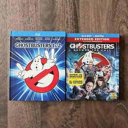 Ghostbusters 1, 2 and Ghostbusters: Answer the Call Movie Film Blu-Ray Discs