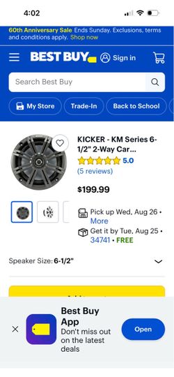 Kicker km coaxial speakers