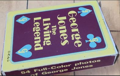 Vintage George Jones Playing cards