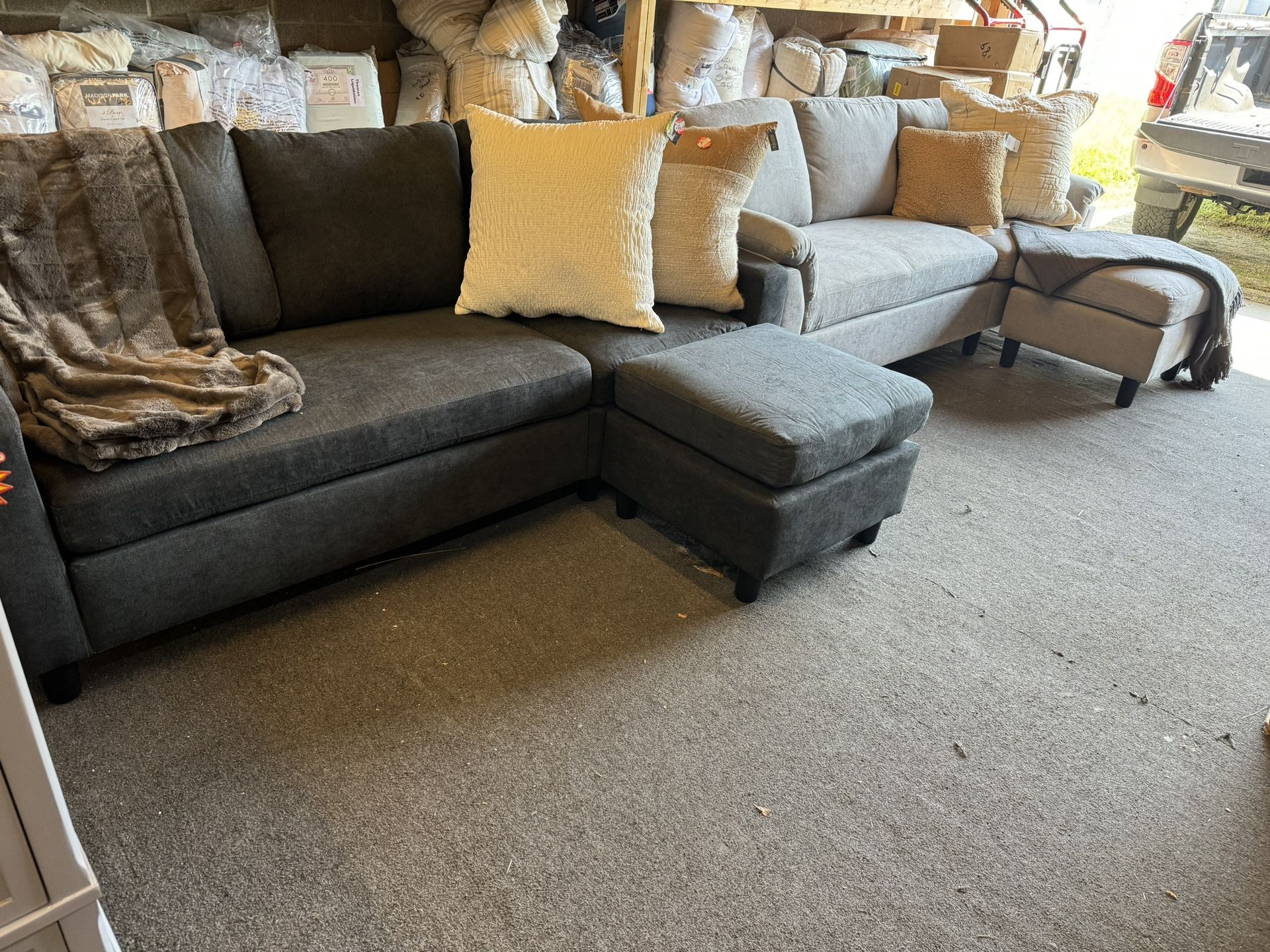 New Small Sofa And Ottoman Only $299.99 Each