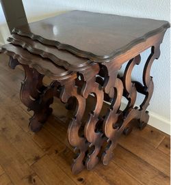 Vintage Walnut Nesting Tables