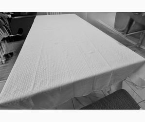 White Waffle Weave Rectangular Tablecloth - Clean & Classic Size 120” x 60”