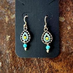 Turquoise El Sol Earrings