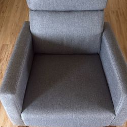Like New Modern Grey Rocking Chair / Nursery Glider