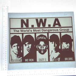 Iron On Heat Transfer  Good For T-shirts Sweaters Jackets T Shirt Design Size Is About 10x12 Nwa #201