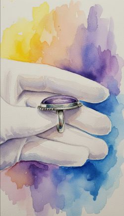 Natural Amethyst ring