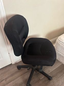 Armless office chair