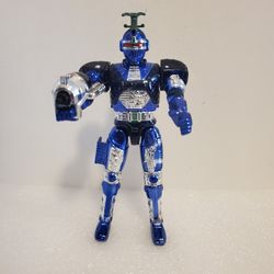 1997 BeetleBorgs Metallix Blue Stinger 6" Action Figure