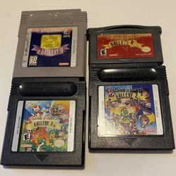 Set of 4 “Game & Watch” Gallery Games for GBA & GB