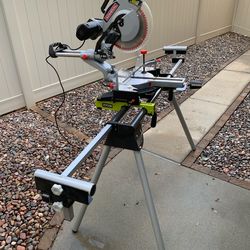 Admiral 12” Dual-Bevel Sliding Compound Miter Saw w/Ryobi “Quickstand” Stand