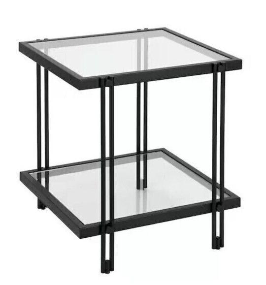 Inez Side Table Blackened bronze finish