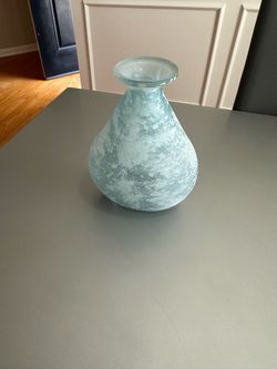 Small Glass Vase with Speckled Finish