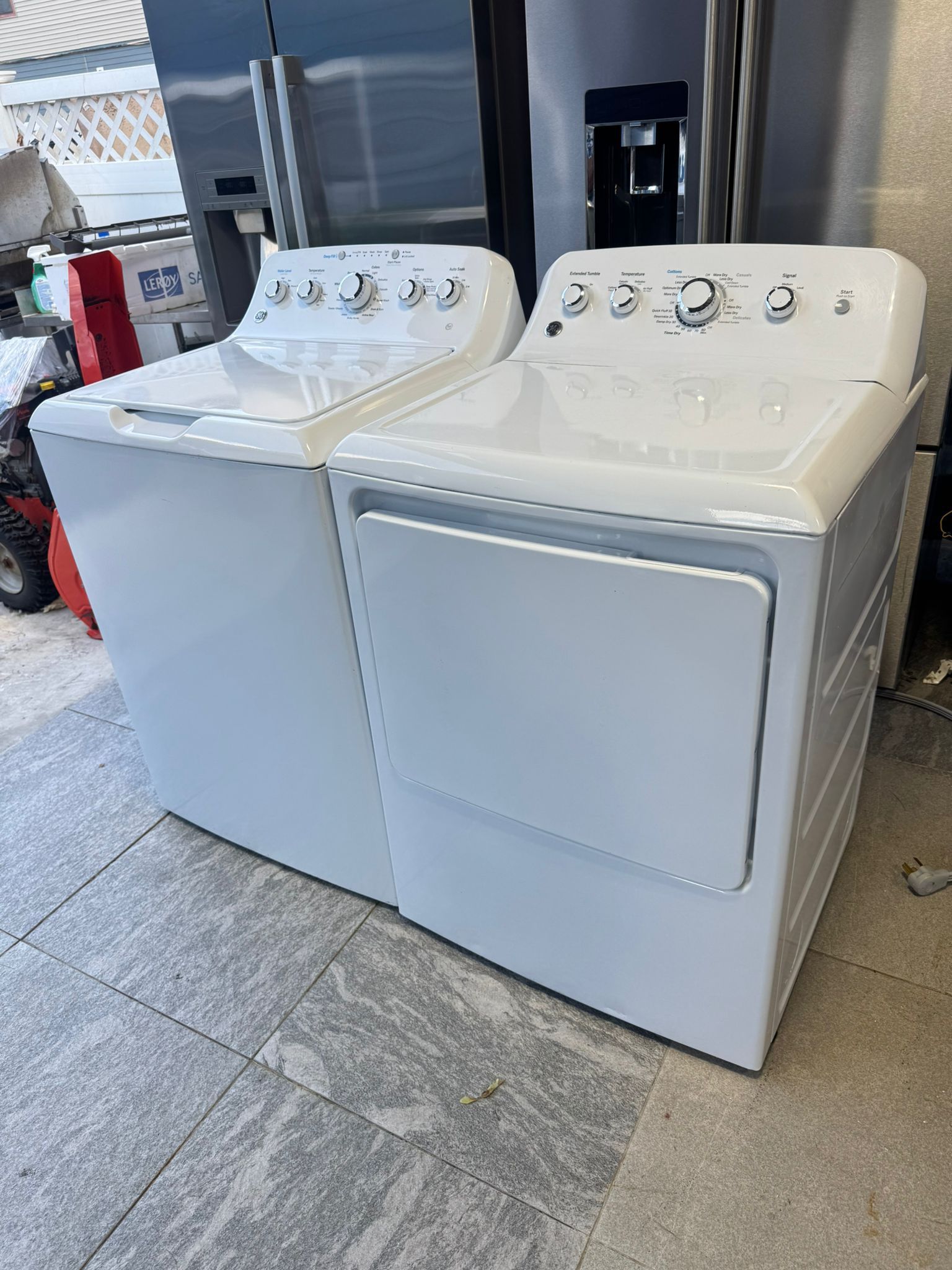 GE washer and electric dryer