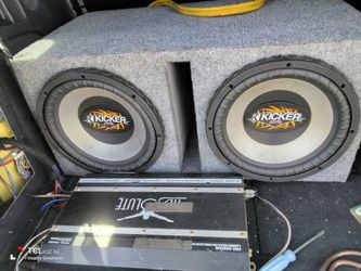 2 12 inch kickers and mono block amp