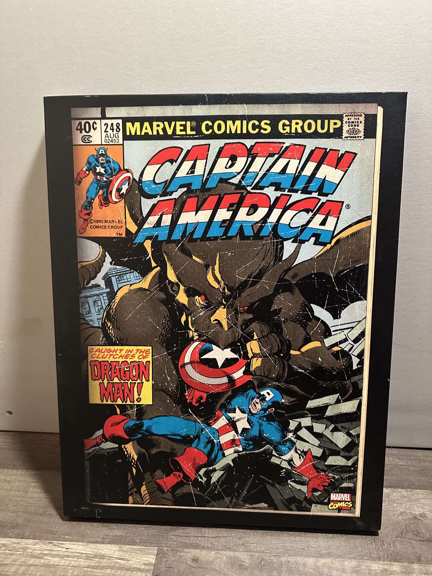 Marvel Captain America 248 Canvas Wall Art