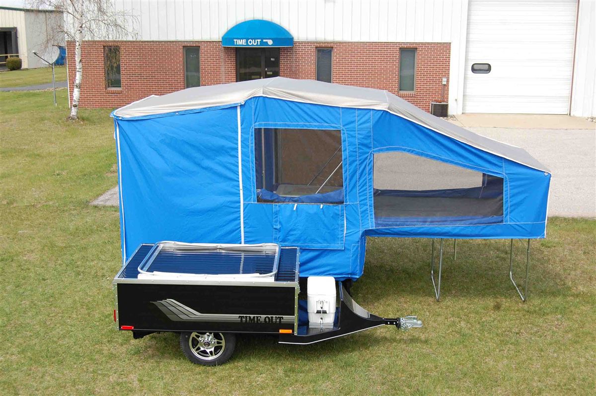 Camp tent trailer