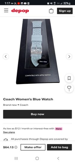 Coach apple watch womens strap Band