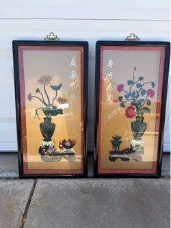 Vintage hanging decor, stone inlay