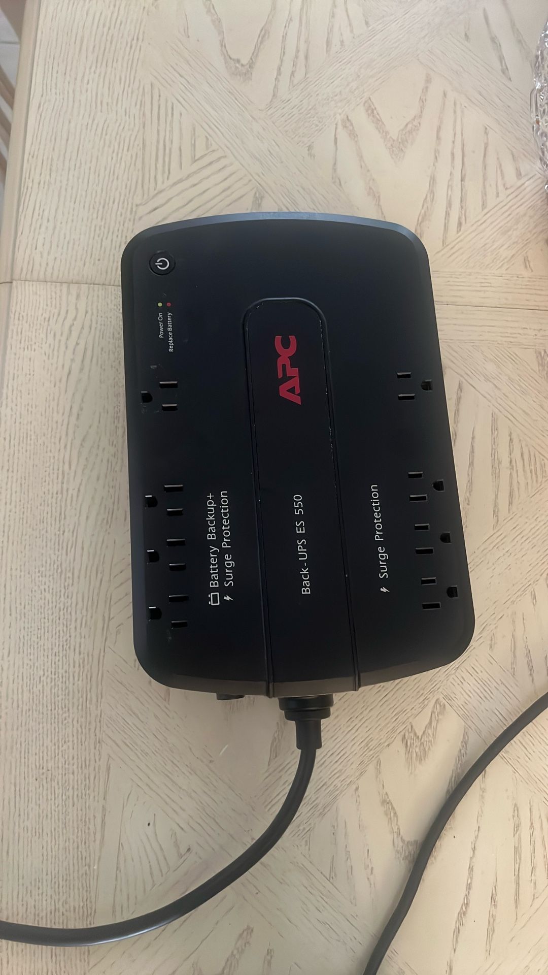 Battery Backup Surge Protection.