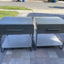 CB2 Proof Metal Nightstand