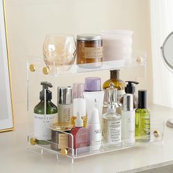 FFK Bathroom Organizer Countertop 2-Tier Storage?Bathroom Counter Organizer 