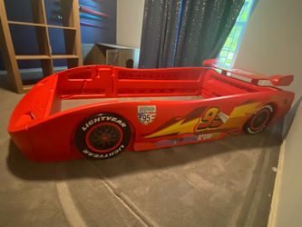 Lightning McQueen race car bed