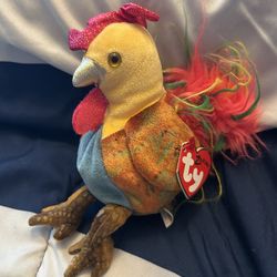 TY Beanie Baby - The Rooster Chinese Zodiac 