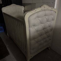 Restoration Hardware Baby & Child – Colette Tufted Crib Set (with Conversion Kit + Mattress) 2 Available