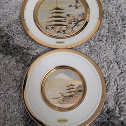 Chokin Decorative Plates Japan