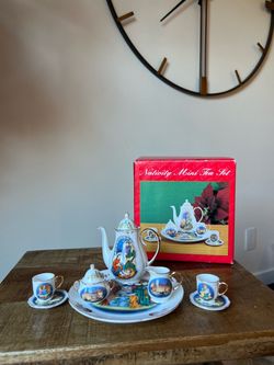 Nativity Mini Porcelain Tea Set with Box