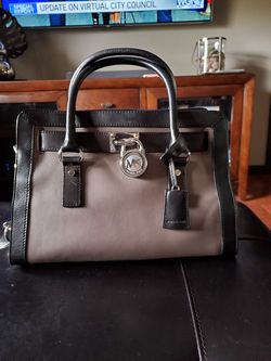 MICHAEL KORS! HAMILTON LARGE LEATHER SATCHEL