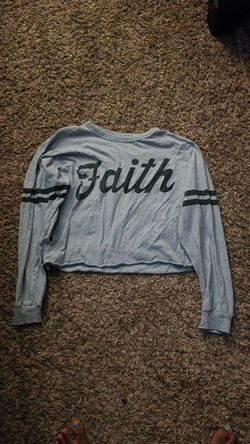 Faith crop-top sweatshirt