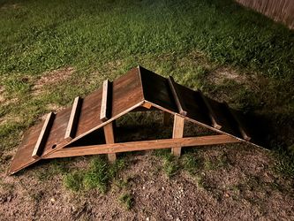 Wooden agility dog obstacle