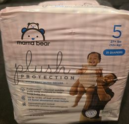 Brand New Mama Bear Plush Protection Diapers Size 5