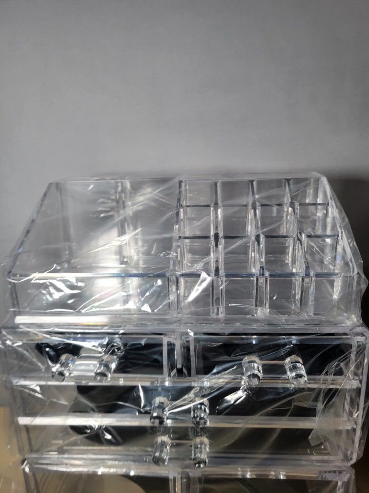 DreamGenius 3 Piece Acrylic Makeup Organizer