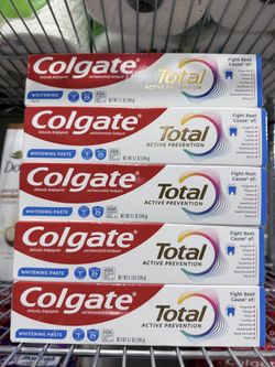 COLGATE TOTAL TOOTHPASTE 5.1 OZ $3.00 EACH