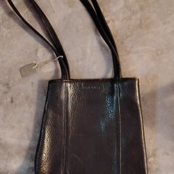 Nine West Black Pebbled Leather Purse