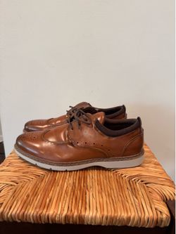 Men's Stacy Adam’s Brown Wingtip Lace-Up Shoes size 7