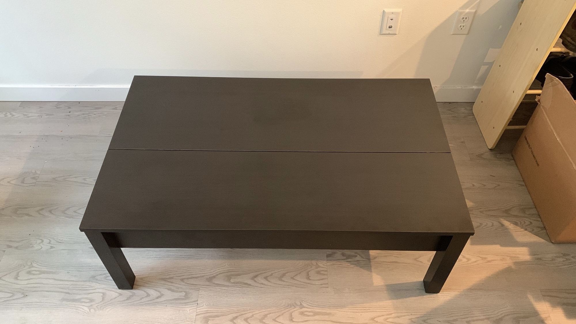 Opening Black Coffee Table