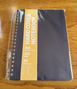 Hardcover Spiral Notebook B5 – 300 Pages, 100 GSM (Brand New)