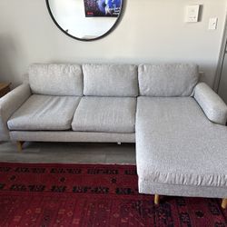 West Elm Eddy 2-Piece Chaise Sectional – Fair Condition