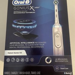 Oral Brush Genius X Rechargeable Toothbrush AI Brushing Recognition (BRAND NEW)