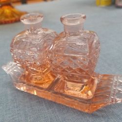 Japanese Perfume Bottles & Tray