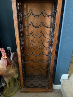 Vintage Wooden Wine Rack