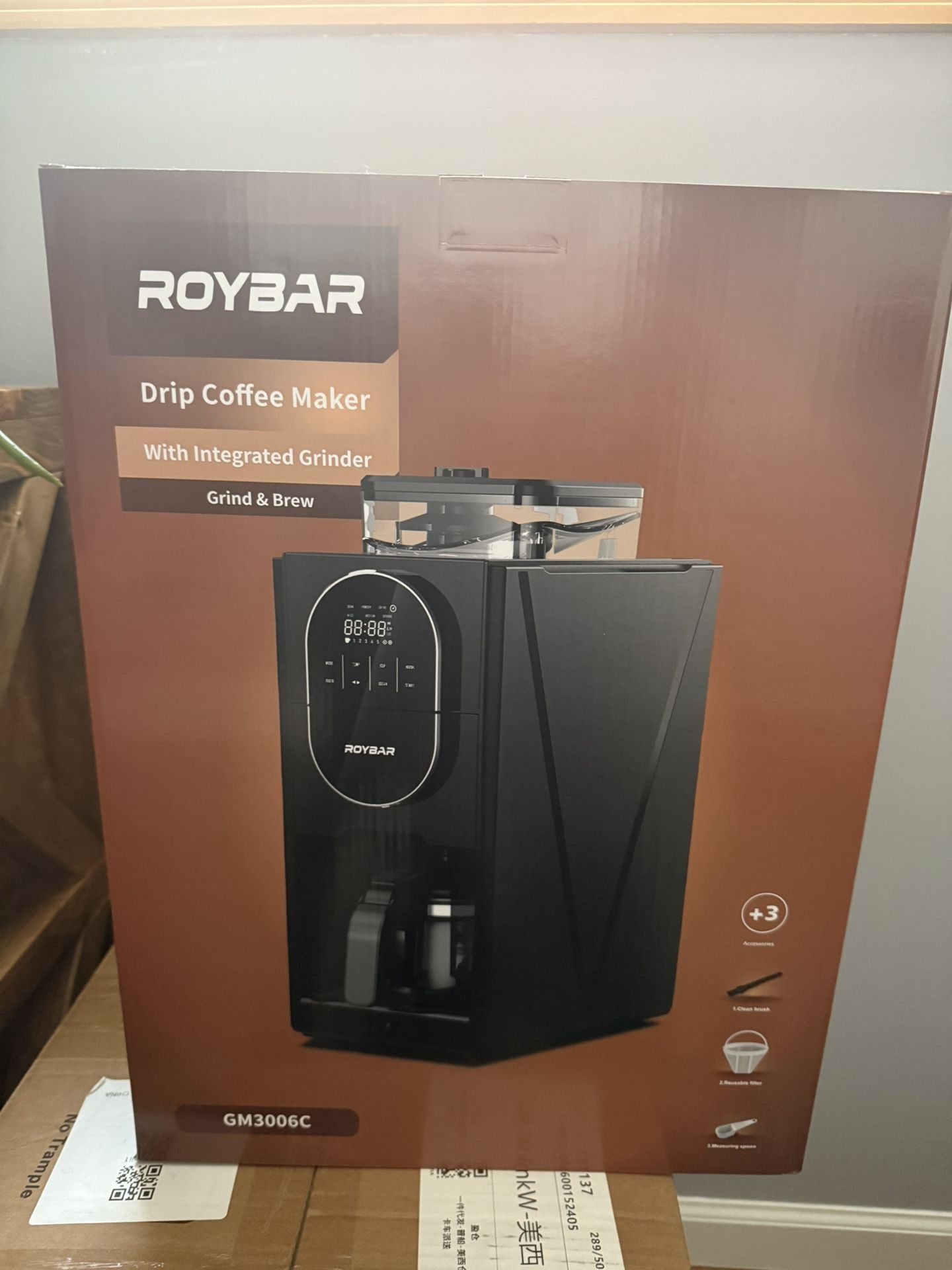 Coffee Maker With Grinder New In Box