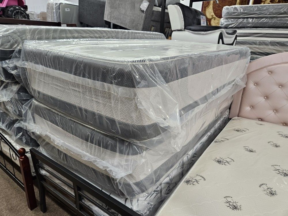 Super Quilted 15 Inches Twin Size Double sided Mattress Only Colchón Special 