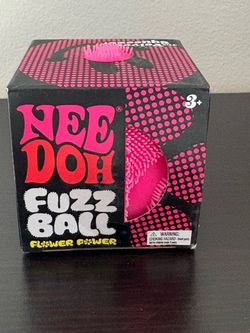 Needoh FUZZ BALL PINK SQUISHY SQUISH