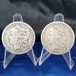 1883-P/1884-P MORGAN SILVER DOLLARS 